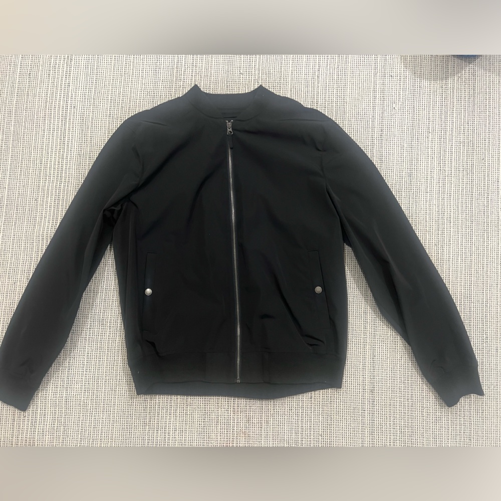 Bonobos Black Bomber Jacket Sleek Modern Design